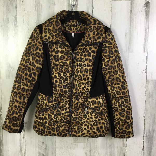 Jacket Puffer & Quilted By White House Black Market In Animal Print, Size: S For Cheap