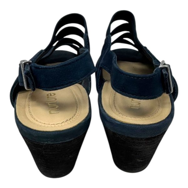 Bethel Sling Back Shoes Heels Block By Nurture In Navy, Size: 8.5 For Discount