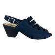 Bethel Sling Back Shoes Heels Block By Nurture In Navy, Size: 8.5 For Discount