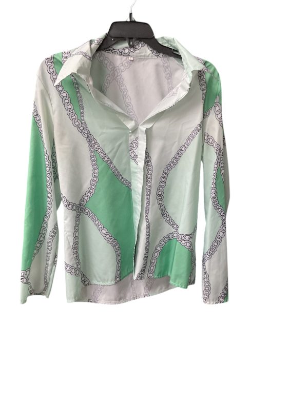 Top Long Sleeve By Cme In Green, Size: L Cheap