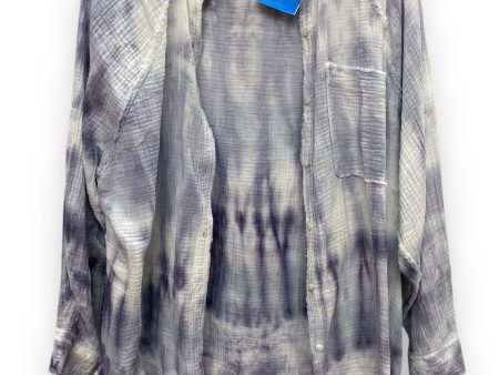 Top Long Sleeve By Aerie In Tie Dye Print, Size: S Online Sale