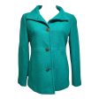 Coat Wool By Lands End In Green, Size: 8 Supply