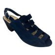 Bethel Sling Back Shoes Heels Block By Nurture In Navy, Size: 8.5 For Discount