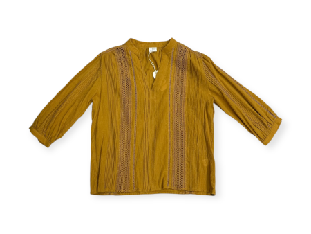 Top 3 4 Sleeve By By Together In Yellow, Size: S Fashion