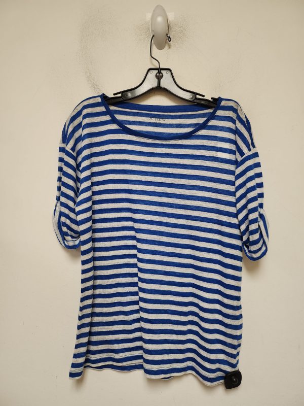 Top Short Sleeve Basic By J. Crew In Striped Pattern, Size: S For Cheap