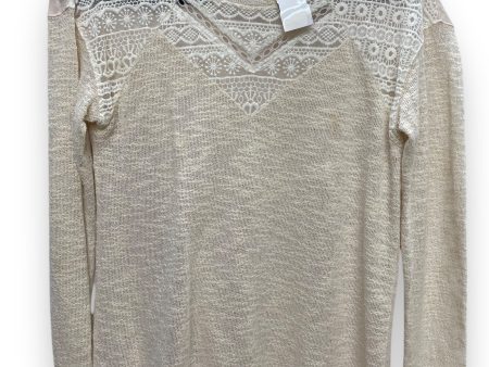 Top Long Sleeve By Sanctuary In Cream, Size: S Sale