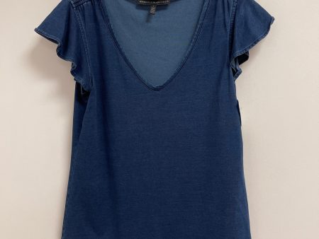 Top Short Sleeve By White House Black Market In Blue, Size: S Sale