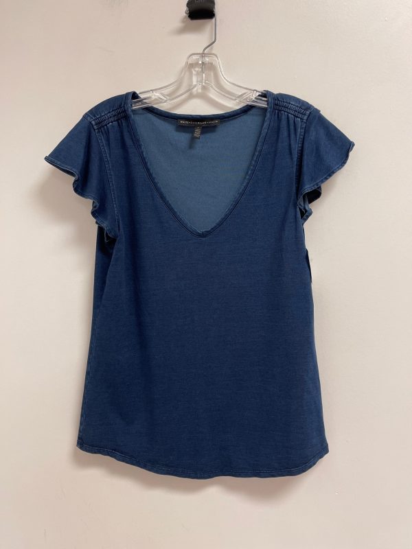 Top Short Sleeve By White House Black Market In Blue, Size: S Sale