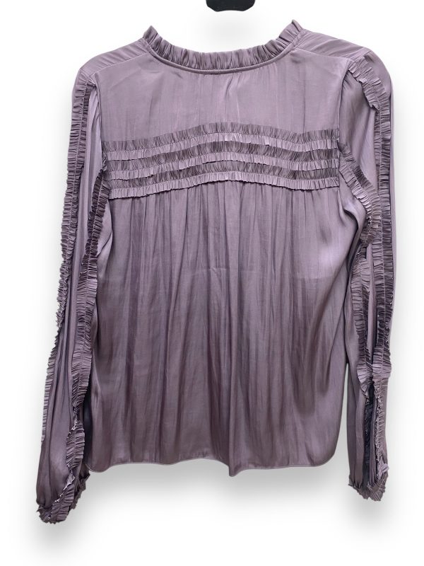 Top Long Sleeve By Current Air In Purple, Size: S Sale