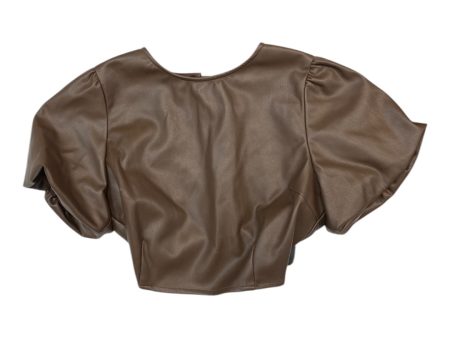 Top Short Sleeve By Cmc In Brown, Size: M For Discount