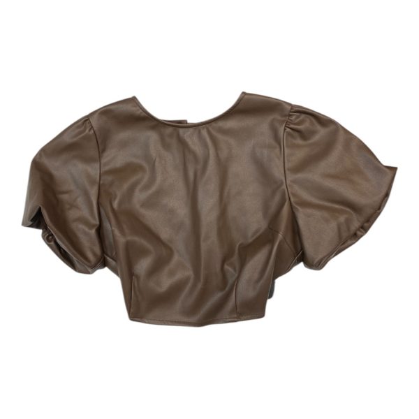 Top Short Sleeve By Cmc In Brown, Size: M For Discount