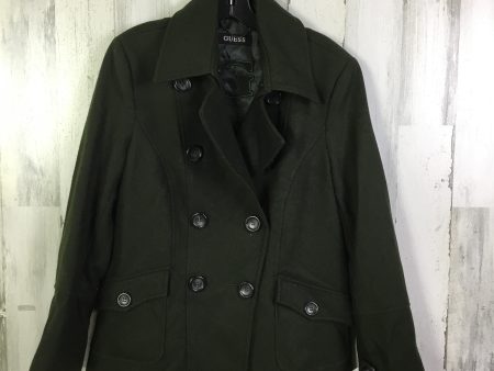 Coat Wool By Guess In Green, Size: S For Cheap