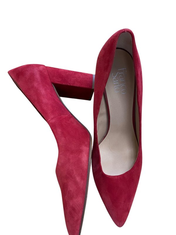 Shoes Heels Block By Franco Sarto In Red, Size: 11 Hot on Sale