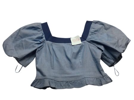 Top Short Sleeve By Clothes Mentor In Blue Denim, Size: L For Sale