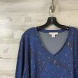 Top Long Sleeve By Coldwater Creek In Blue, Size: 3x Fashion