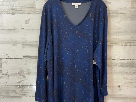 Top Long Sleeve By Coldwater Creek In Blue, Size: 3x Fashion