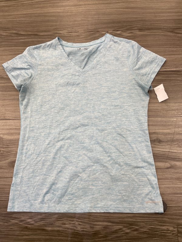 Top Short Sleeve By Eddie Bauer In Blue, Size: L Fashion