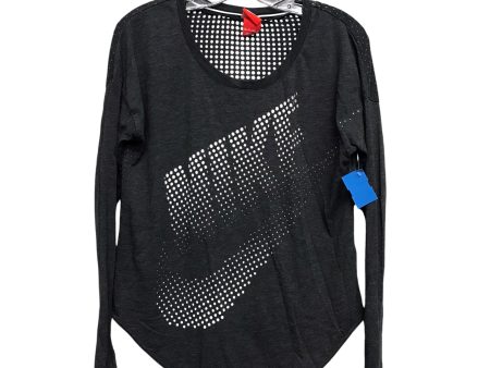 Athletic Top Ls Crewneck By Nike Apparel In Grey, Size:Xs Supply