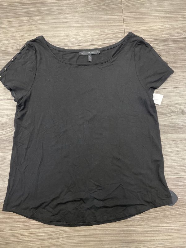 Top Short Sleeve By White House Black Market In Black, Size: L Hot on Sale