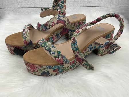 Shoes Heels Block By So In Floral Print, Size: 9.5 Supply