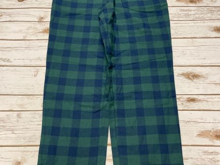 Pants Lounge By Perry Ellis In Blue & Green, Size: 8 Supply