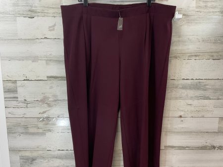 Pants Cropped By J. Jill In Maroon, Size: 3x Online Sale