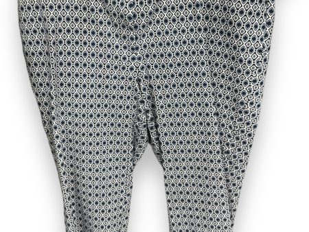 Pants Cropped By Investments In Blue & White, Size: 20 For Cheap