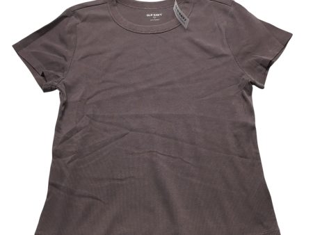 Top Short Sleeve Basic By Old Navy In Brown, Size: L For Discount