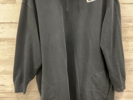 Athletic Sweatshirt Collar By Nike Apparel In Grey, Size: 1x Hot on Sale