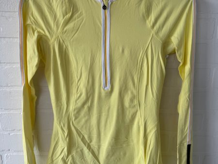 Athletic Top Long Sleeve Collar By Lululemon In Yellow, Size: S Online now