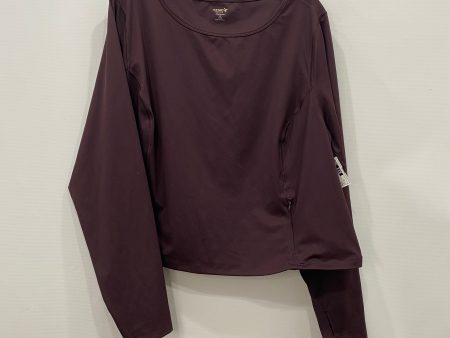 Athletic Top Long Sleeve Collar By Old Navy In Brown, Size: 3x For Cheap