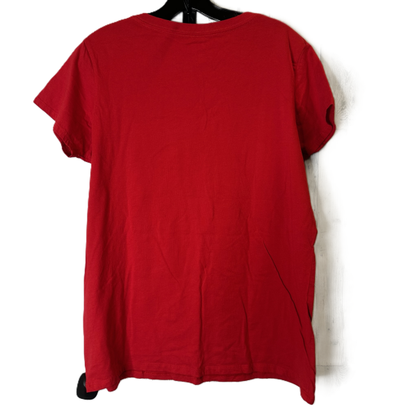 Top Short Sleeve Basic By Holiday Time In Red, Size: Xl Sale