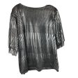 Top Short Sleeve By Clothes Mentor In Silver, Size: Xl Cheap