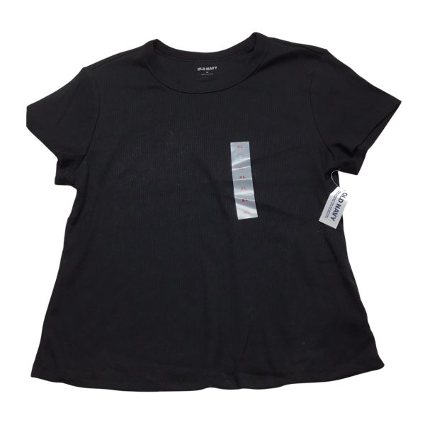 Top Short Sleeve Basic By Old Navy In Black, Size: Xl For Discount