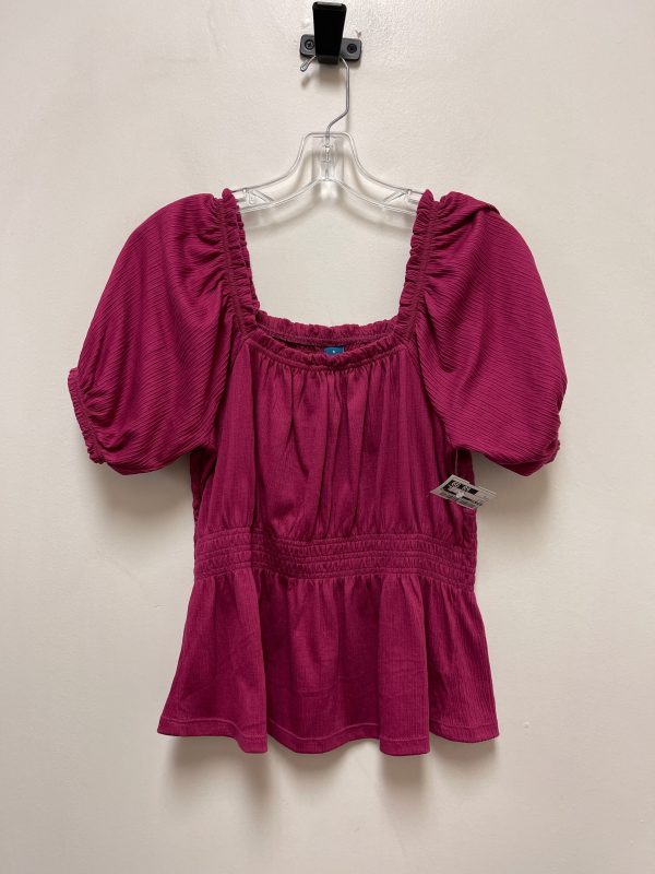 Top Short Sleeve By Old Navy In Purple, Size: S Online Sale