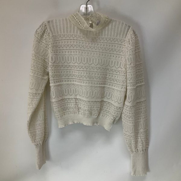 Top Long Sleeve By Zara In White, Size: S Online Hot Sale