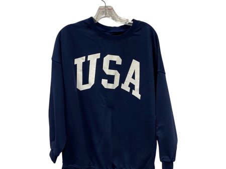 Sweatshirt Crewneck  In Navy, Size:M Fashion