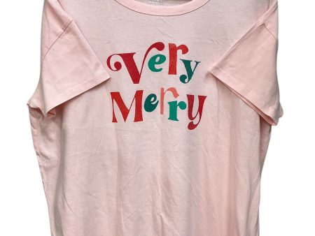 Top Short Sleeve By Old Navy In Pink, Size: L For Sale