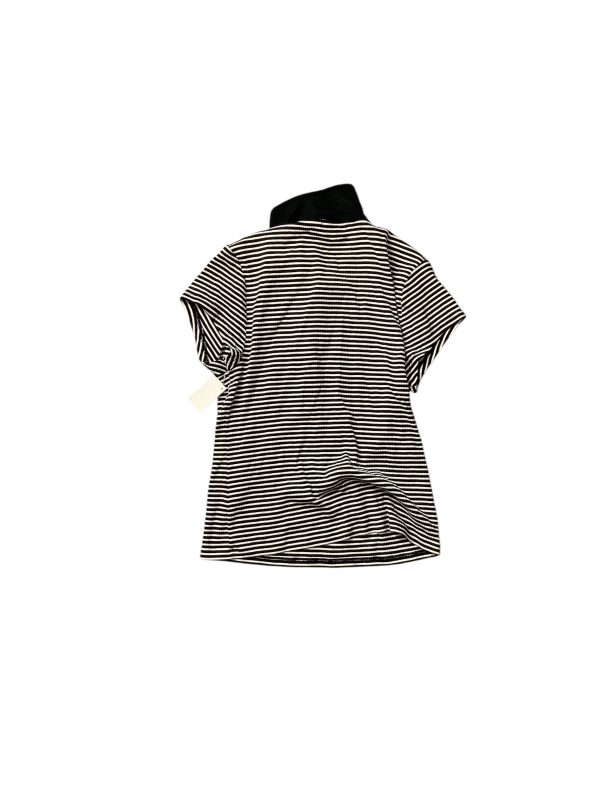 Top Short Sleeve Basic By J. Crew In Striped Pattern, Size: L Sale