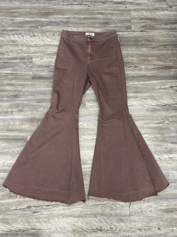 Pants Wide Leg By Free People In Brown, Size: 8 Online Sale