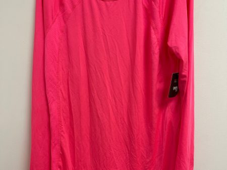 Athletic Top Long Sleeve Collar By Danskin In Pink, Size: 2x For Cheap