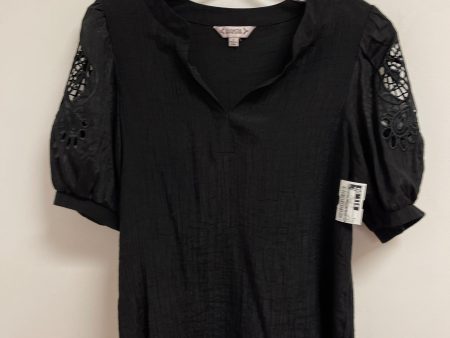 Top Short Sleeve By Nanette By Nanette Lepore In Black, Size: S Online Sale