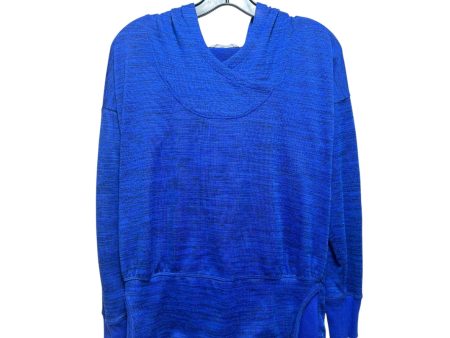 Athletic Top Long Sleeve Collar By Athleta In Blue, Size: Xs Sale