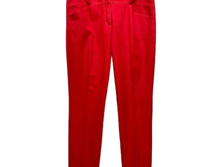 Pants Designer By Escada In Red, Size: M For Discount