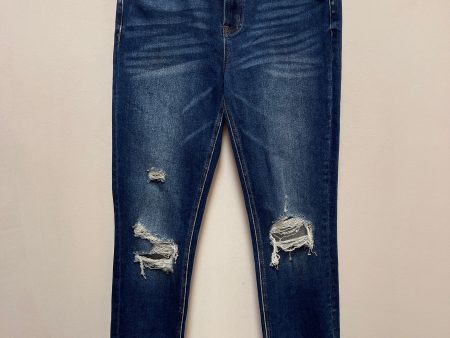 Jeans Skinny By Vervet In Blue Denim, Size: 8 on Sale