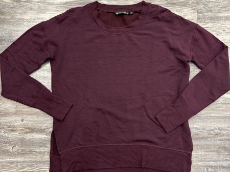 Athletic Sweatshirt Crewneck By Athleta In Maroon, Size: Xs on Sale