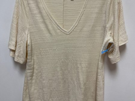 Top Short Sleeve By Wonderly In Cream, Size: Xs Hot on Sale