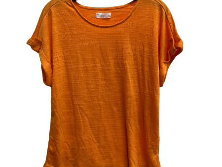 Top Short Sleeve Basic By 89th And Madison In Orange, Size: L Hot on Sale