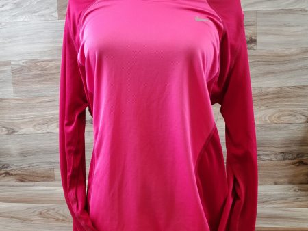 Athletic Top Long Sleeve Crewneck By Nike Apparel In Pink, Size: Xl Online now