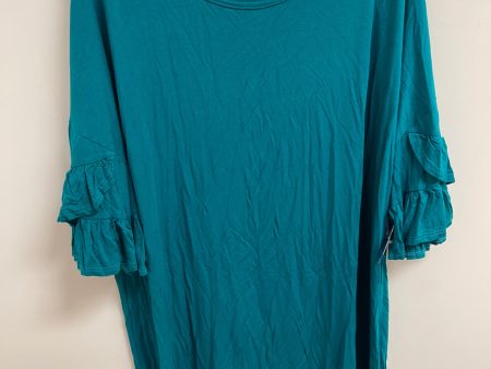 Top Short Sleeve By Bellamie In Blue, Size: 2x Sale